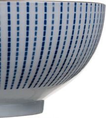 Bigbuy Home Salātu Trauks 20 x 20 x 9,5 cm Porcelāns Zils Balts cena un informācija | Trauki, šķīvji, pusdienu servīzes | 220.lv
