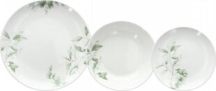 Bigbuy Home Māla trauki 18 Daudzums Loksnes Porcelāns 1 cm цена и информация | Посуда, тарелки, обеденные сервизы | 220.lv