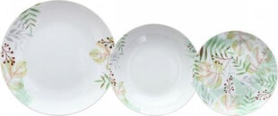 Bigbuy Home Māla trauki 18 Daudzums Loksnes Porcelāns 1 cm cena un informācija | Trauki, šķīvji, pusdienu servīzes | 220.lv