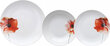 Bigbuy Home Māla trauki 18 Daudzums Porcelāns 1 cm Magone цена и информация | Trauki, šķīvji, pusdienu servīzes | 220.lv