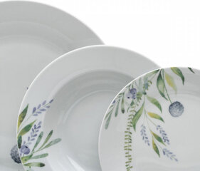 Bigbuy Home Māla trauki 18 Daudzums Porcelāns Lavanda цена и информация | Посуда, тарелки, обеденные сервизы | 220.lv