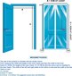 Aizsargplēve durvīm Meet Beauty, 85 x 200 cm цена и информация | Moskītu tīkli | 220.lv