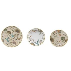 Plāksņu komplekts DKD Home Decor Porcelāns 18 Daudzums (27 x 27 x 3 cm) цена и информация | Посуда, тарелки, обеденные сервизы | 220.lv