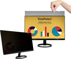 Фильтр конфиденциальности VistaProtect с защитой от синих лучей, 27 дюймов ( 16:10 ) цена и информация | Охлаждающие подставки и другие принадлежности | 220.lv