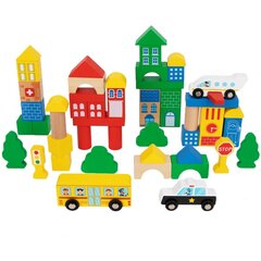 Tooky Toy City Building 50 . цена и информация | Развивающие игрушки | 220.lv