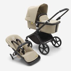 Bugaboo Fox Cub universālie rati, Black/Desert Beige-Desert Beige цена и информация | Коляски | 220.lv