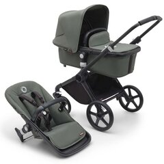 Bugaboo Fox Cub universālie rati, Black/Forest Green-Forest Green цена и информация | Коляски | 220.lv