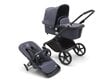 Bugaboo Fox Cub universālie rati, Black/Stormy Blue-Stormy Blue cena un informācija | Bērnu rati | 220.lv