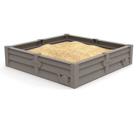 Песочница Smoby, коричневая, 76x76x17 см цена и информация | Песочницы, песок | 220.lv