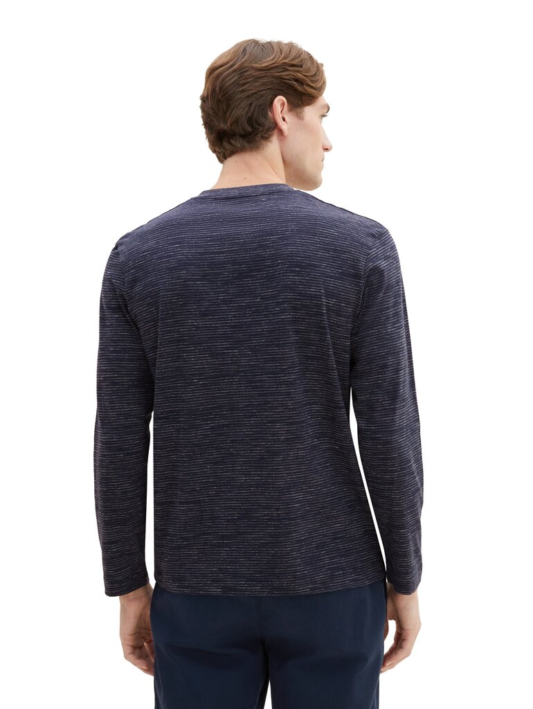 Tom Tailor vīriešu krekls ar garām piedurknēm, tumši zils цена и информация | Vīriešu T-krekli | 220.lv