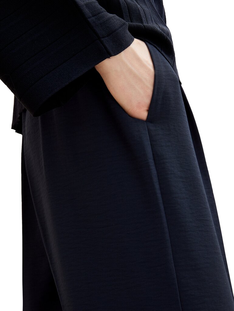 Tom Tailor sieviešu bikses, tumši zilas cena un informācija | Bikses sievietēm | 220.lv