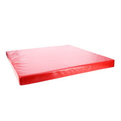 Saliekams vingrošanas matracis Sanro, 100x100x8cm, sarkans cena un informācija | Vingrošanas paklāji | 220.lv