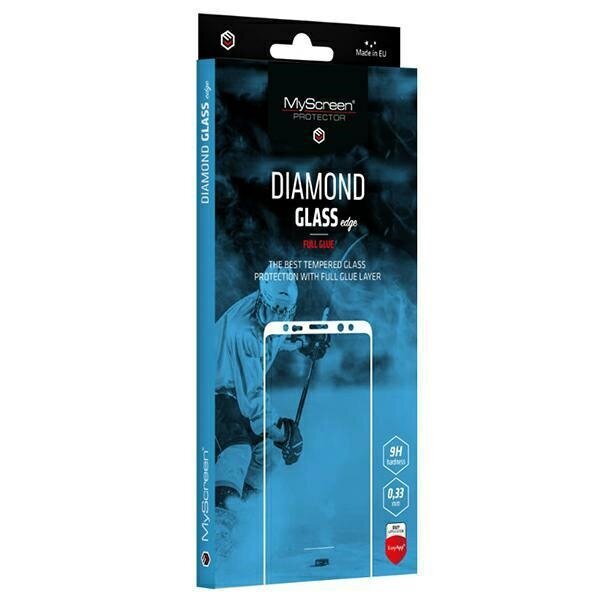 MS Diamond Glass Edge FG iPhone 14 Pro Max 6,7" Full Glue Black cena un informācija | Ekrāna aizsargstikli | 220.lv