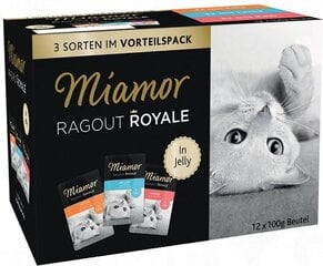 Miamor Ragout Royal ar teļa gaļu, tītaru, lasi, 12x100g cena un informācija | Konservi kaķiem | 220.lv