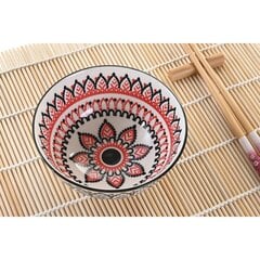 Suši Komplekts DKD Home Decor Daudzkrāsains Bambuss Mandala Keramika Austrumniecisks (16 Daudzums) cena un informācija | Trauki, šķīvji, pusdienu servīzes | 220.lv