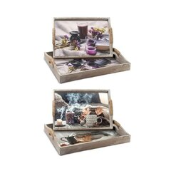 Paplāšu komplekts DKD Home Decor (40 x 30 x 6 cm) (2 gab.) цена и информация | Кухонные принадлежности | 220.lv