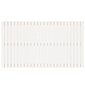 vidaXL sienas galvgalis, balts, 159,5x3x90 cm, priedes masīvkoks cena un informācija | Gultas | 220.lv