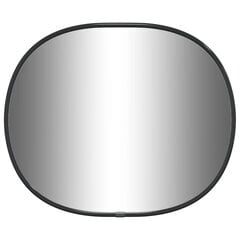 vidaXL sienas spogulis, melns, 30x25 cm cena un informācija | Spoguļi | 220.lv
