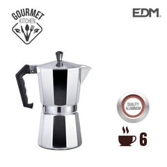 Kофеварка EDM, 6 чашек, алюминий цена и информация | Чайники, кофейники | 220.lv