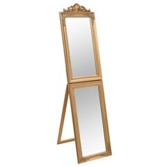 vidaXL grīdas spogulis, 45x180 cm, zelta krāsa цена и информация | Зеркала | 220.lv