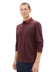 Tom Tailor мужская рубашка-поло с длинными рукавами, красная цена и информация | Мужские футболки | 220.lv