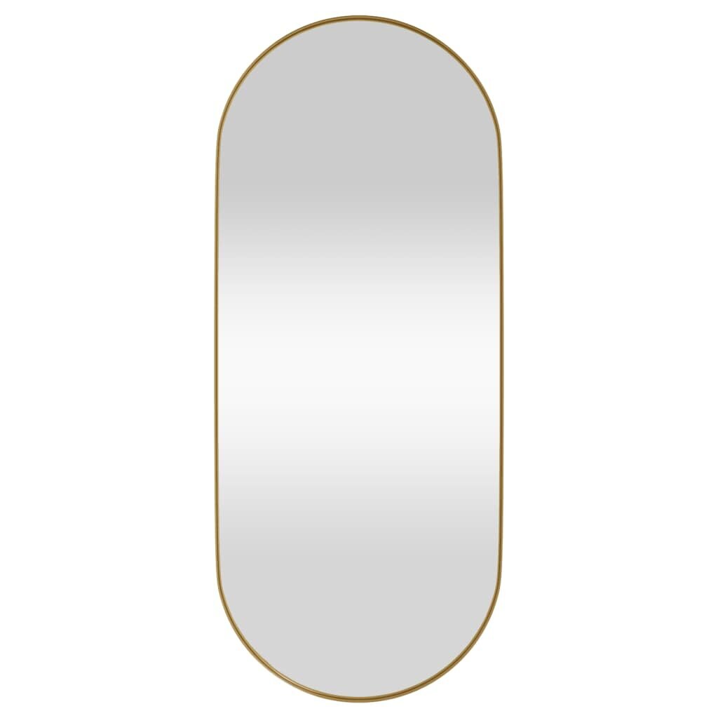 vidaXL sienas spogulis, zelta krāsā, 25x60 cm, ovāls cena un informācija | Spoguļi | 220.lv