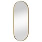 vidaXL sienas spogulis, zelta krāsā, 25x60 cm, ovāls цена и информация | Spoguļi | 220.lv