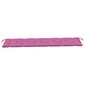 vidaXL sola matracis, 180x50x7 cm, audums, rozā cena un informācija | Krēslu paliktņi | 220.lv