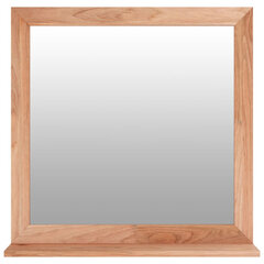 vidaXL sienas spogulis, 55x55 cm, valrieksta masīvkoks цена и информация | Зеркала | 220.lv
