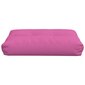 vidaXL palešu dīvāna matracis, 60x40x12 cm, audums, rozā cena un informācija | Krēslu paliktņi | 220.lv