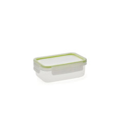 Pusdienu kastīte Quid Greenery 475 ml Caurspīdīgs Plastmasa (Pack 4x) cena un informācija | Trauki pārtikas uzglabāšanai | 220.lv