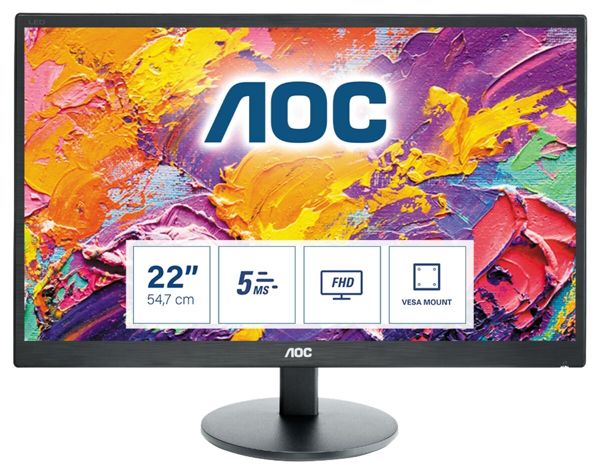 AOC E2270SWDN cena un informācija | Monitori | 220.lv