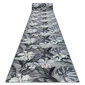 Neslīdošs paklājs MONSTERA Lapas, pelēks 67 cm цена и информация | Paklāji | 220.lv