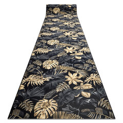 Neslīdošs paklājs MONSTERA Lapas, zelts 67 cm cena un informācija | Paklāji | 220.lv