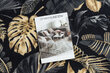 Neslīdošs paklājs MONSTERA Lapas, zelts 67 cm цена и информация | Paklāji | 220.lv