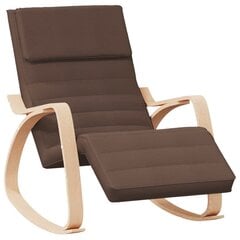 Kресло-качалка, коричневое цена и информация | Кресла в гостиную | 220.lv