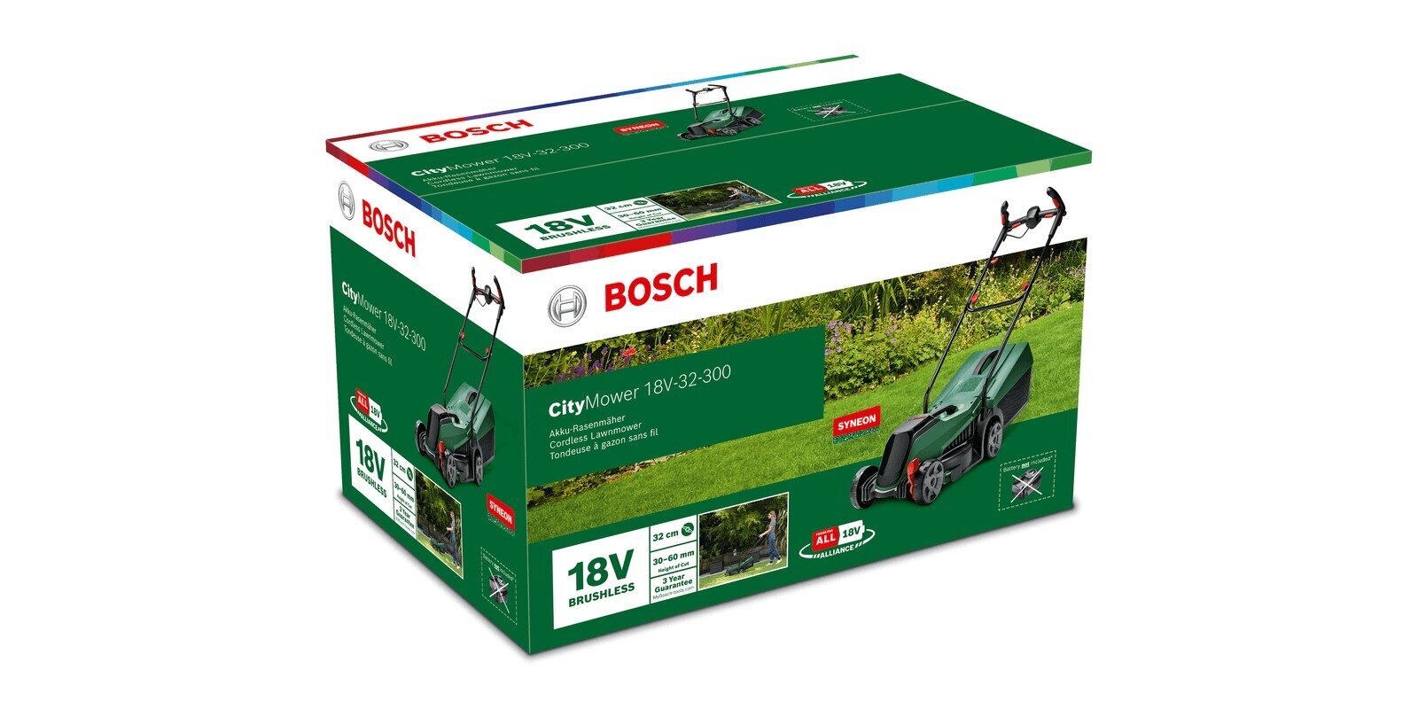 Akumulatora zāles pļāvējs Bosch CityMower 18V-32-300 06008B9A07 цена и информация | Zāles pļāvēji | 220.lv