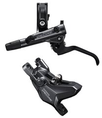 Bremžu komplekts Shimano Deore BL-M6100(L), BR-M6100(F) priekšējās melnas (EM61001JLFPRA100) cena un informācija | Citas velosipēdu rezerves daļas | 220.lv