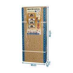 Plaukts Simon Rack Maderclick (180 x 90 x 40 cm) цена и информация | Полки | 220.lv