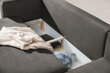 Stūra dīvāns NORE Dalia Loco 04, labās puses, pelēks цена и информация | Stūra dīvāni | 220.lv