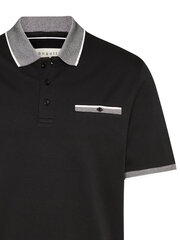 BUGATTI Contrast Collar Black 562057375 цена и информация | Мужские футболки | 220.lv