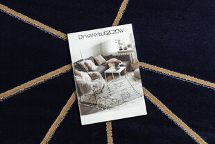 Paklājs EMERALD ekskluzīvs 1013 glamour, stilīgs ģeometriskas tumši zils / zelts cena un informācija | Paklāji | 220.lv