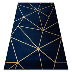 Paklājs EMERALD ekskluzīvs 1013 glamour, stilīgs ģeometriskas tumši zils / zelts cena un informācija | Paklāji | 220.lv
