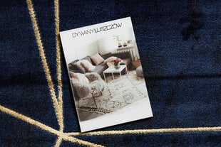 Paklājs EMERALD ekskluzīvs 1022 glamour, stilīgs ģeometriskas tumši zils / zelts cena un informācija | Paklāji | 220.lv