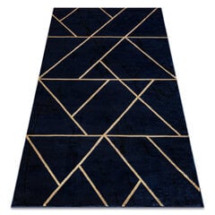 ковер EMERALD эксклюзивный 1012 гламур, стильный геометричес темно-синий / золото цена и информация | Ковры | 220.lv