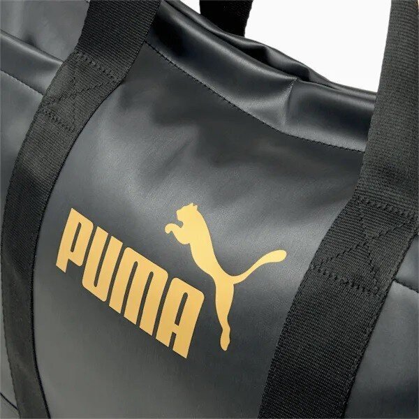 Puma sieviešu iepirkumu soma 079477*01, melns/zeltains 4065452959043 cena un informācija | Sieviešu somas | 220.lv