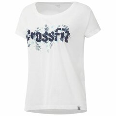 Sieviešu Krekls ar Īsām Piedurknēm Reebok Floral Easy Crossfit Balts cena un informācija | T-krekli sievietēm | 220.lv