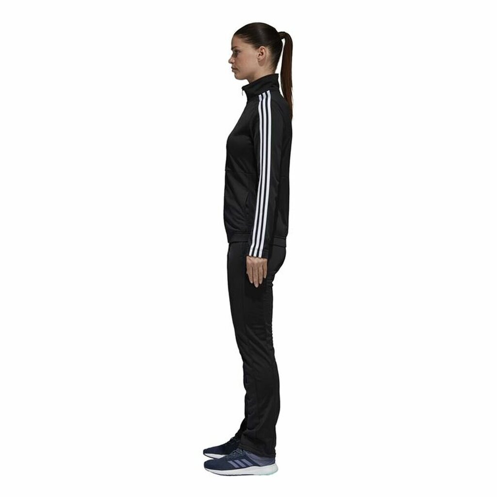 Sieviešu Sporta Tērps Adidas Three Stripes Melns cena un informācija | Sporta apģērbs sievietēm | 220.lv