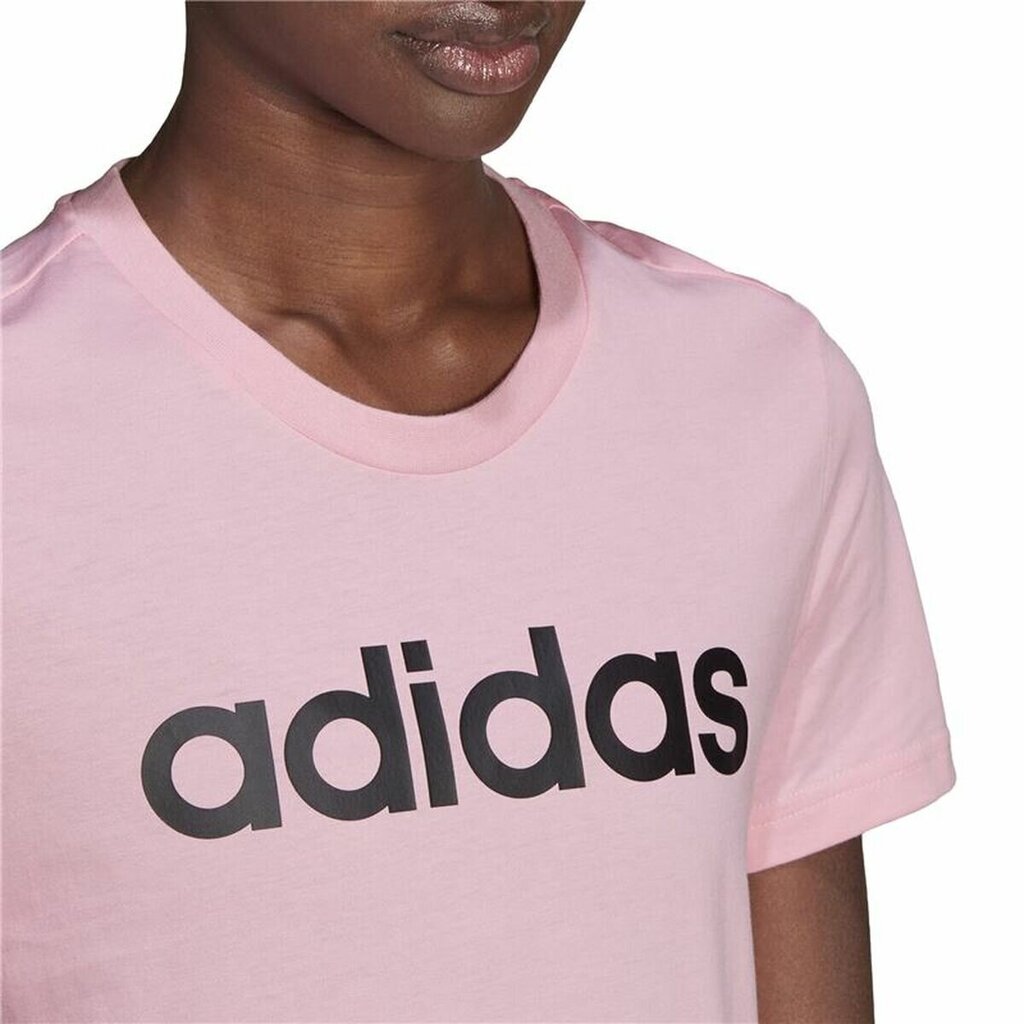 Sieviešu Krekls ar Īsām Piedurknēm Adidas Loungewear Essentials Slim Logo Rozā cena un informācija | Sporta apģērbs sievietēm | 220.lv