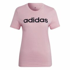 Sieviešu Krekls ar Īsām Piedurknēm Adidas Loungewear Essentials Slim Logo Rozā cena un informācija | Sporta apģērbs sievietēm | 220.lv